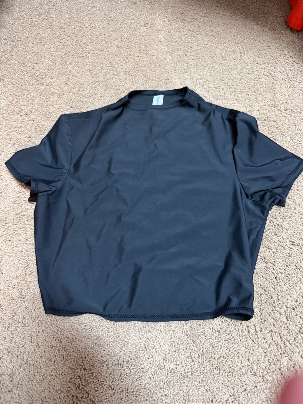 Outdoor Voices Black Short-Sleeve Performance Tee